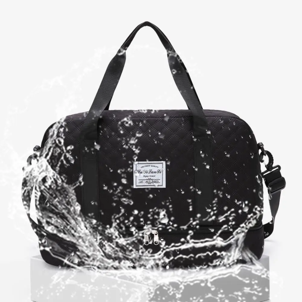 Duża wodoodporna torba Oxford do jogi i na siłownię z przegrodą na buty oraz mokre-suche🧳