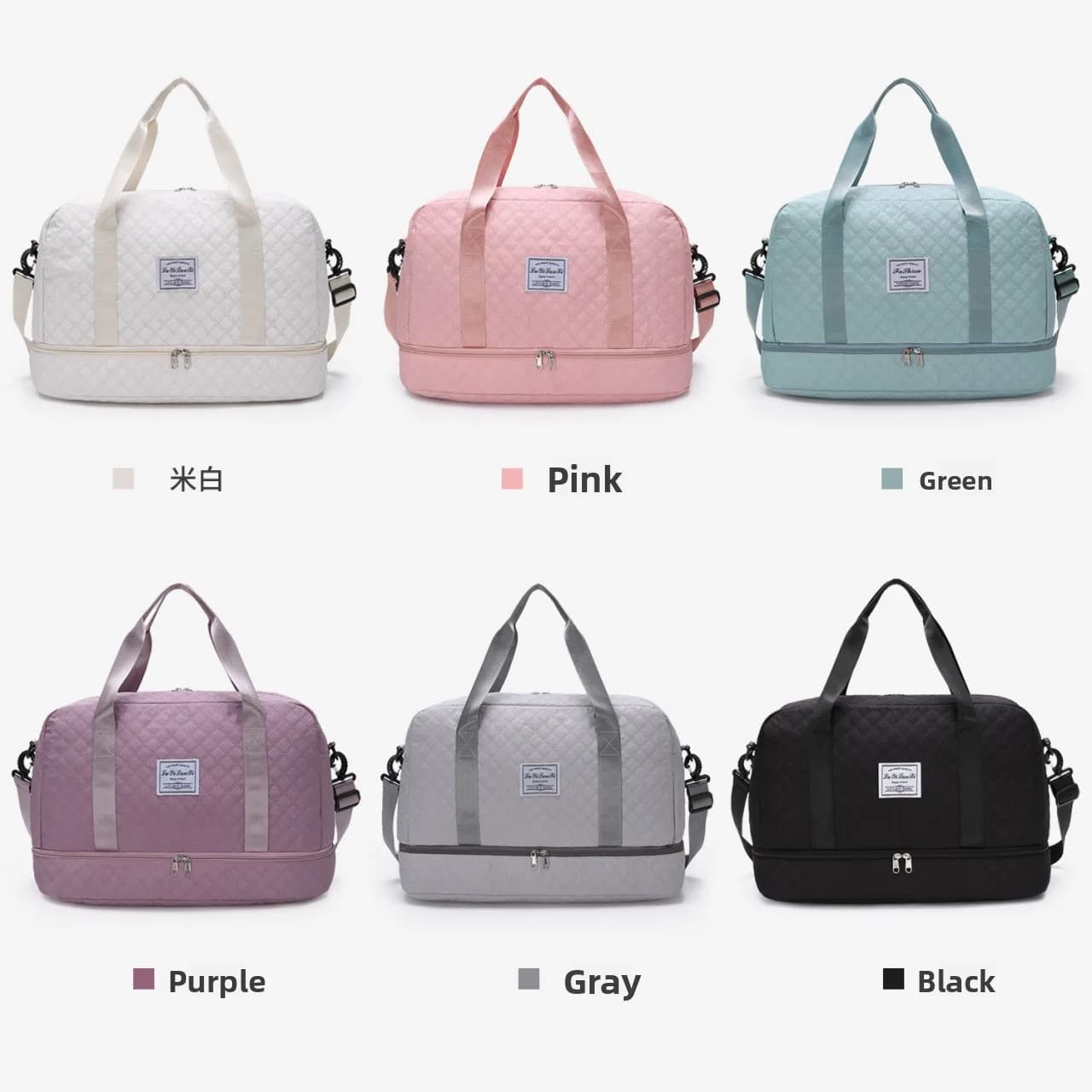 Duża wodoodporna torba do jogi z przegrodą 🧳