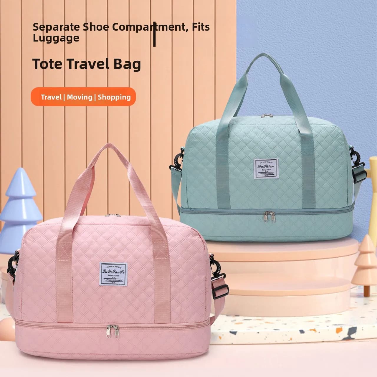 Duża wodoodporna torba do jogi z przegrodą 🧳