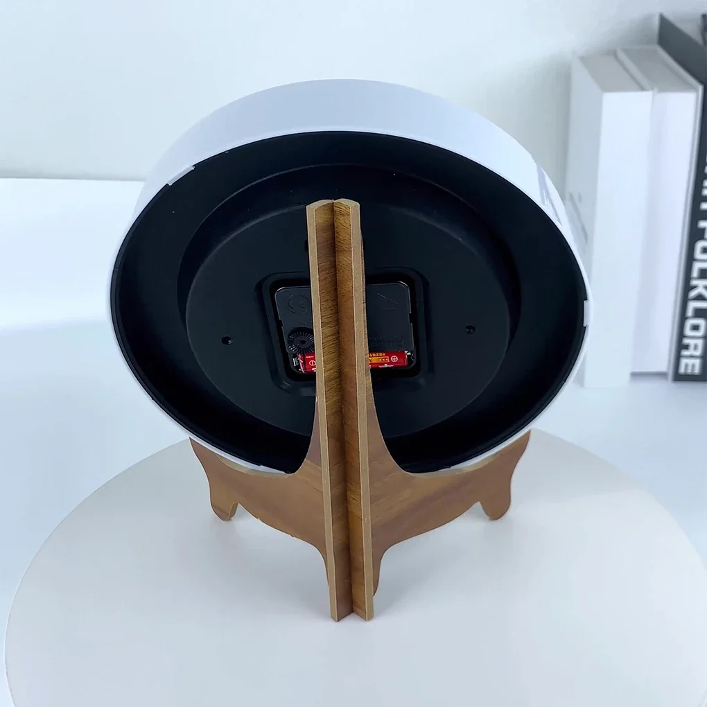 20 cm świecący zegar ścienny do użytku domowego, cichy mechanizm, łatwy do odczytania, świecący w ciemności zegar do salonu