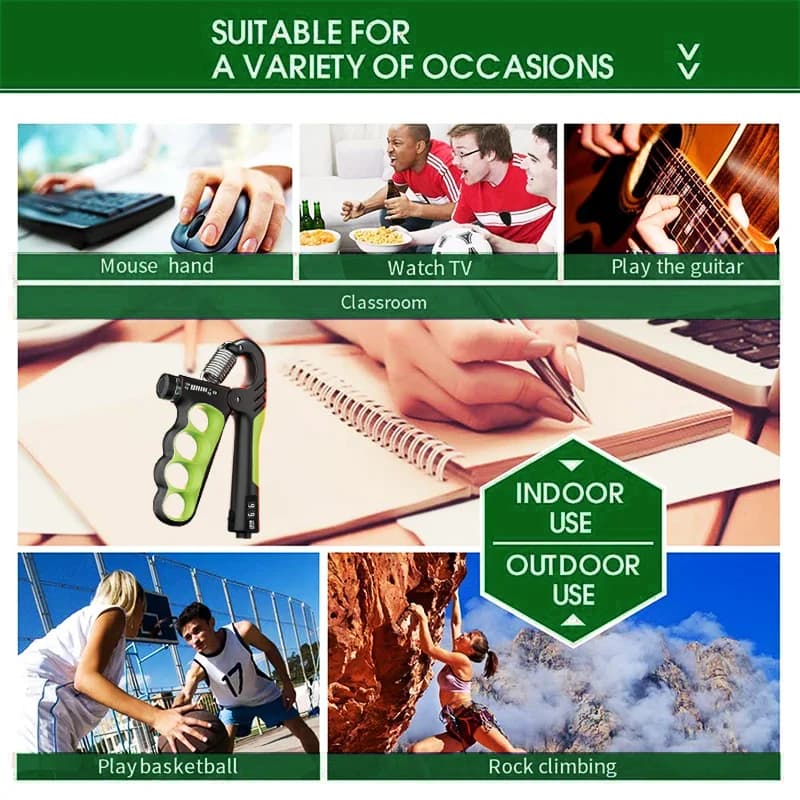 Regulowany chwyt 5–150 kg rehabilitacyjno-treningowy wzmacniający mięśnie 💪