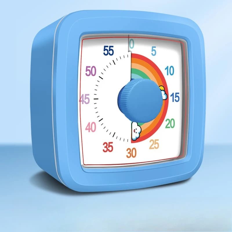 60-minutowy wizualny timer Pomodoro, bez baterii 🌈