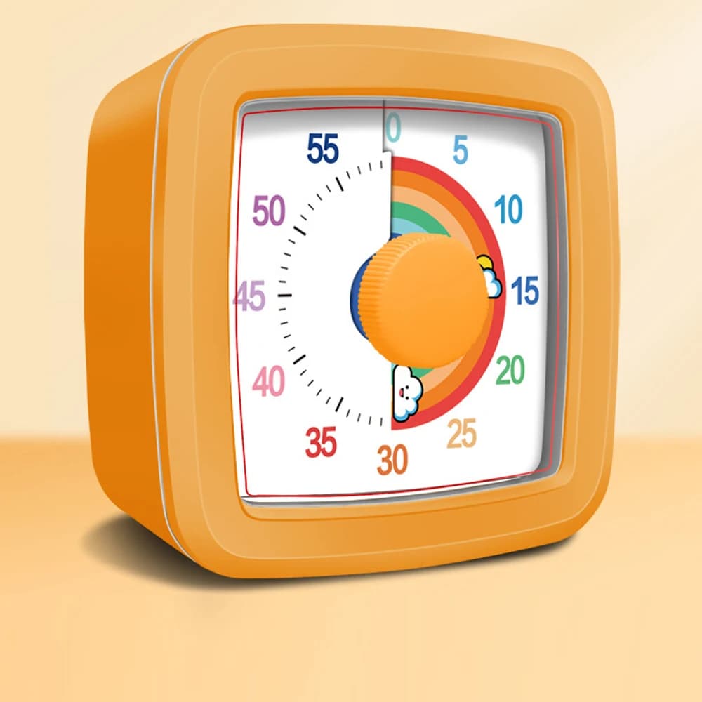 60-minutowy wizualny timer Pomodoro, bez baterii 🌈