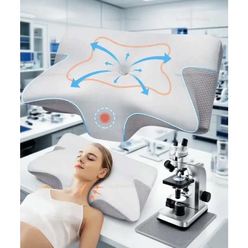 Ortopedyczna poduszka motylkowa dla szyi z pamięcią 💤