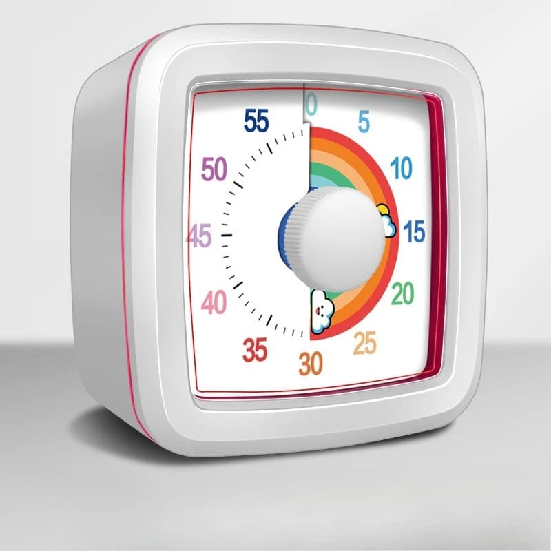 60-minutowy wizualny timer Pomodoro, bez baterii 🌈