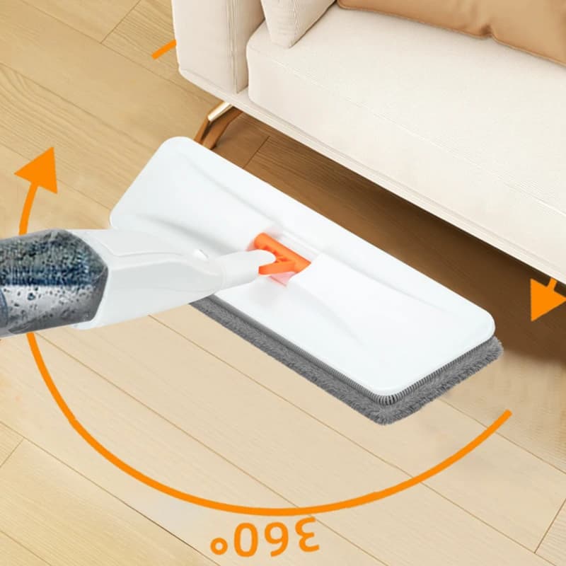 Duży mop ze spryskiwaczem i wymienną mikrofibrą 🧽